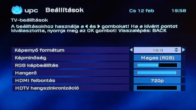 UPC digitális tévé