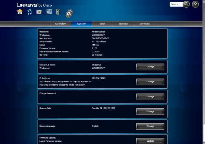Linksys NMH-405