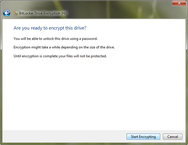 Windows 7 - BitLocker To Go