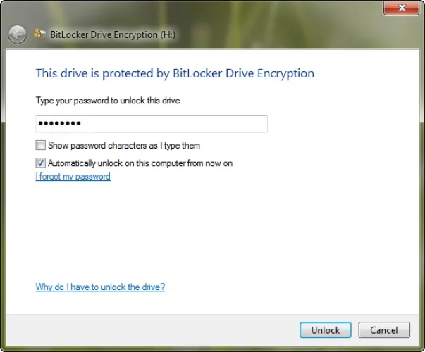 Windows 7 - BitLocker To Go