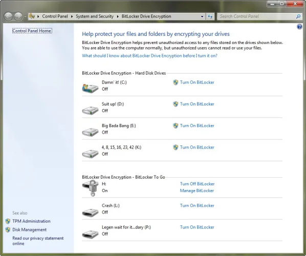 Windows 7 - BitLocker To Go