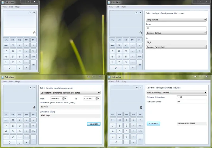 Windows 7 Calculator