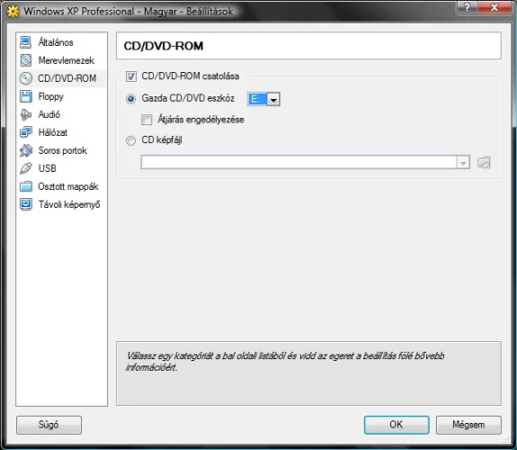 VirtualBox 12. lépés