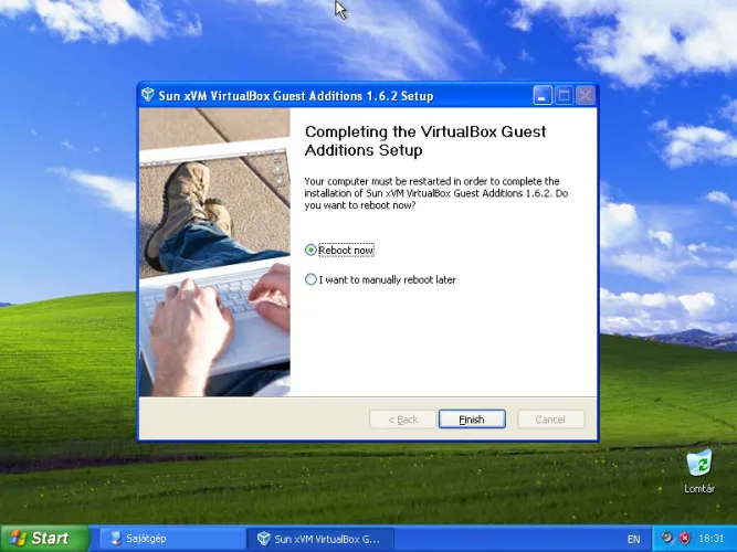 VirtualBox 15. lépés
