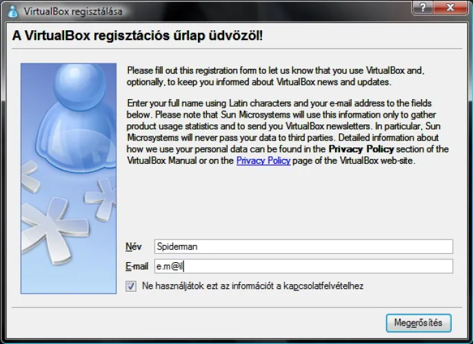 VirtualBox 3. lépés
