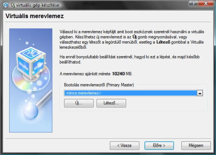 VirtualBox 7. lépés