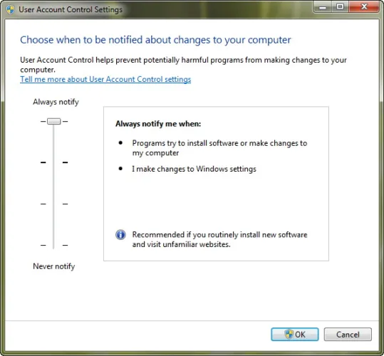 Windows 7 UAC