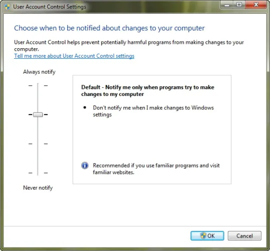 Windows 7 UAC