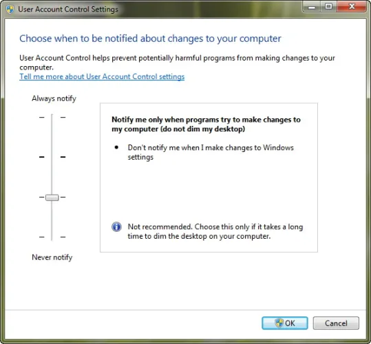 Windows 7 UAC