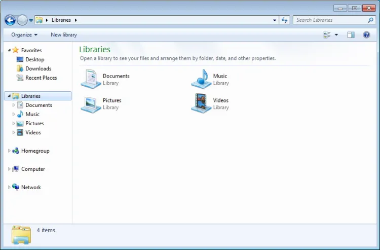 Windows 7 Explorer