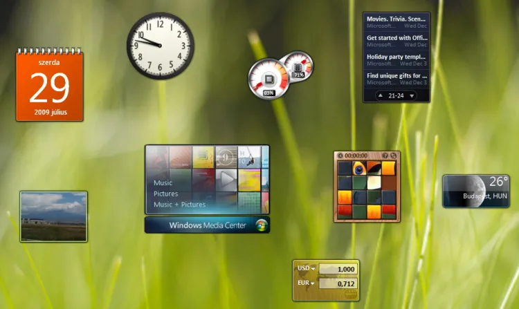 Windows Gadget Gallery