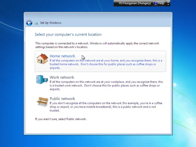 Windows 7 telepítés