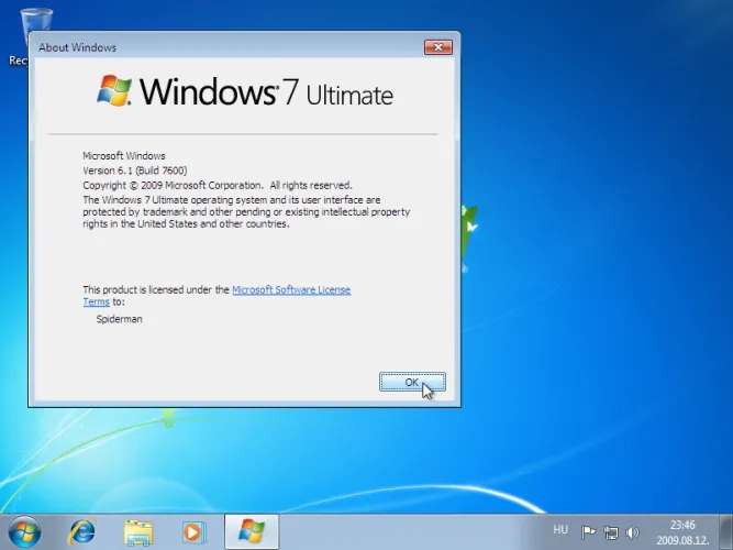 Windows 7 telepítés