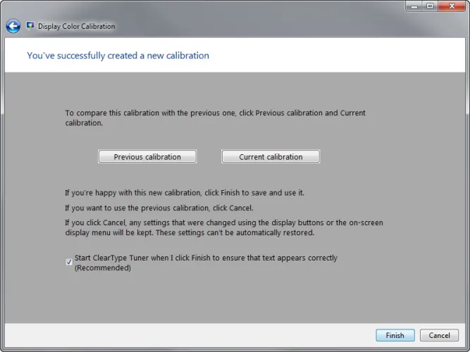 Windows 7 - monitor kalibrálása