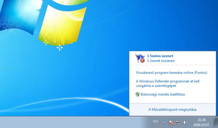Windows 7 Action Center