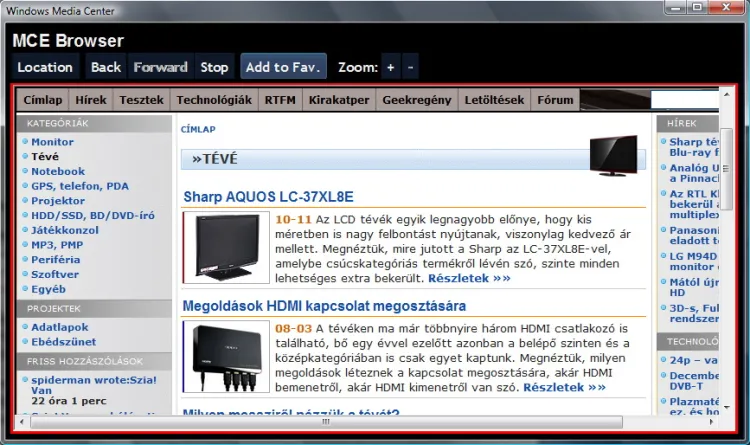 MCE Browser