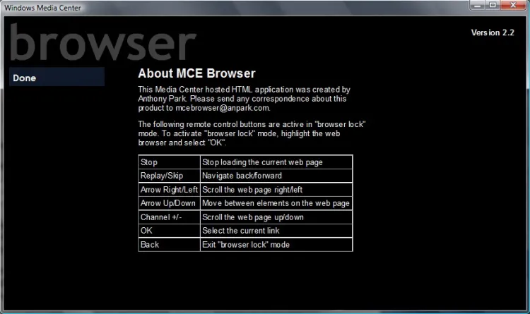 MCE Browser